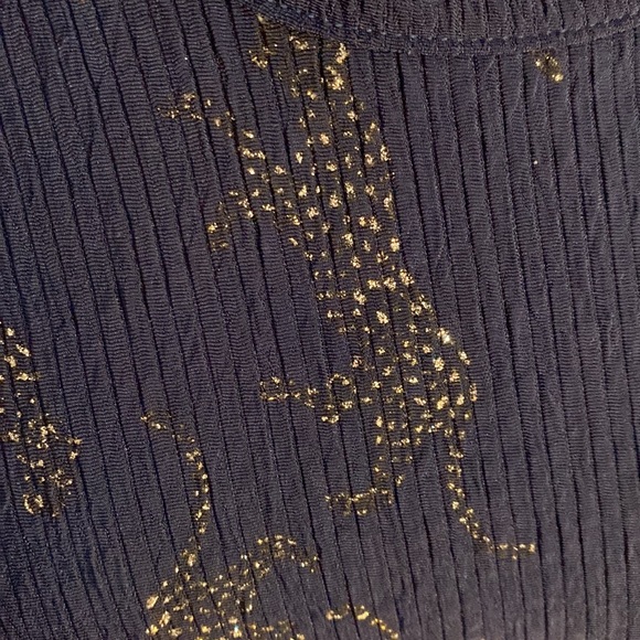 Ruby Red navy blue with sparkly cheetahs size 1X. - Picture 3 of 6